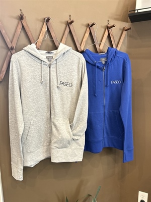 Grey and Blue Zip up Sweatshirst